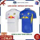 Leeds United Football Shirt Gift Pack 25/26 - Home & Away