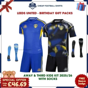 Leeds United Football Gift Bundle 25/26 - Away & Third