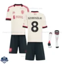 Liverpool Away Kids Football Kit 25/26 SZOBOSZLAI 8 - overview with socks
