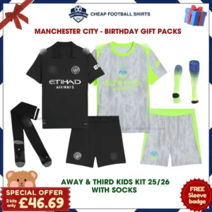 Manchester City Football Gift Bundle 25/26 - Away & Third