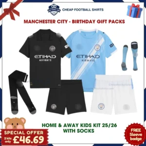Manchester City Football Gift Bundle 25/26 - Home & Away