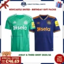 Newcastle United FC Gift Bundle - Away & Third Cheap Football Shirts 2025/26