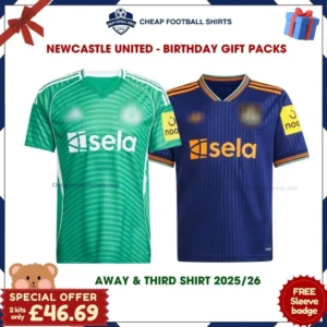 Newcastle United FC Gift Bundle - Away & Third Cheap Football Shirts 2025/26