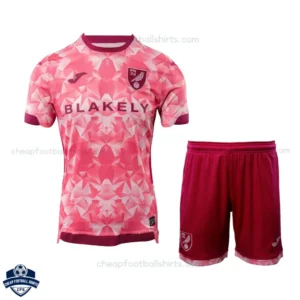 Norwich City Third Kids Football Kit 25/26 - Front view