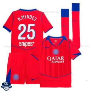 PSG Third Kids Football Kit 25/26 N.MENDES 25