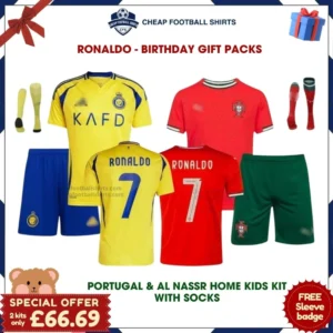 Ronaldo Home Football Kit Gift Bundle 24/25