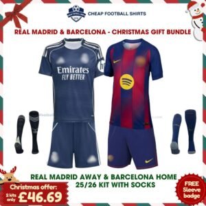 Real Madrid and Barcelona Christmas Gift Packs
