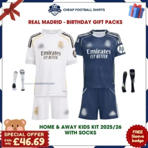 Real Madrid Birthday Football Gift Bundle 25/26 - Home Away