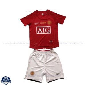 Manchester United Home Kids Football Kit 2008