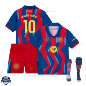 Barcelona Fourth Kids Football Kit 25/26 LAMINE YAMAL 10