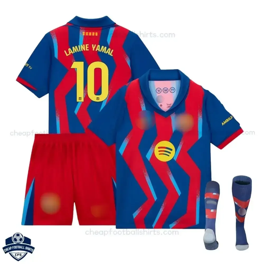 Barcelona Fourth Kids Football Kit 25/26 LAMINE YAMAL 10