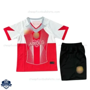 Barcelona Karol G Red Special Edition Kids Football Kit 25/26