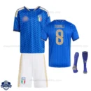 Italy World Cup TONALI 8 Home Kids Football Kit 2026 - Overview
