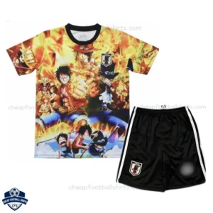 Japan One Piece Anime Edition Kids Football Kit 2025/26 - Yellow