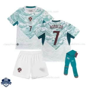 Portugal Away Kids Football Kit 2026/27 RONALDO 7