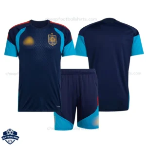 Spain Training Kids Football Kit 26/27 - Royal Blue - overview