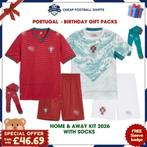 Portugal FC Birthday Football Kit Packs 2026 - Home & Away