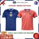 Scotland Birthday Football Shirt Gift Pack 2026 - Home & Away
