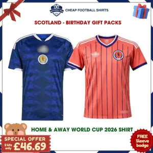 Scotland Birthday Football Shirt Gift Pack 2026 - Home & Away