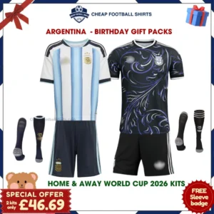 Argentina FC Birthday Football Kit Packs 2026 - Home & Away with socks