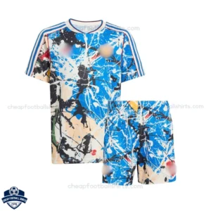 Manchester United Stone Roses Special Edition Kids Football Kit 25/26 - Front View