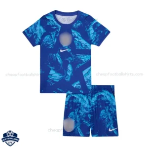 England World Cup 2026 Blue Goalkeeper Kids Kit