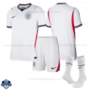 England World Cup 2026 Home Kids Cheap Football Kit with socks