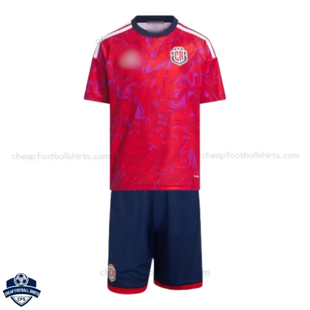 Costa Rica World Cup 2026 Home Kids Kit - Front view