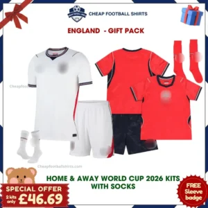 England World Cup 2026 Football Kit Pack - Home & Away