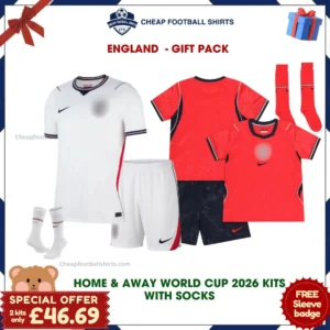 England World Cup 2026 Football Kit Pack - Home & Away
