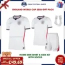 England World Cup 2026 Football Kit Pack - Home Dad & Son Kit
