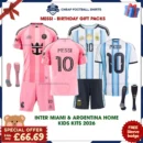 Inter Miami & Argentina Birthday Gift Pack - MESSI 10 Home Kits