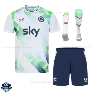 Ireland Away World Cup 2026 Kids Football Kit - Front View with socks
