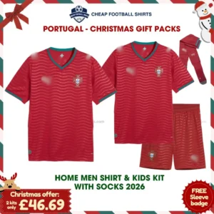 Portugal World Cup 2026 Gift Pack – Home Dad Shirt and Son Kit