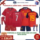 Portugal & Spain Home Birthday Gift Pack - RONALDO 7 & LAMINE YAMAL 19