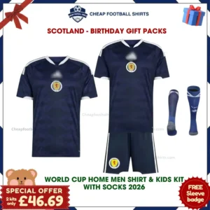 Scotland Birthday Football Kit Packs 2026 - Home Dad & Son Kit