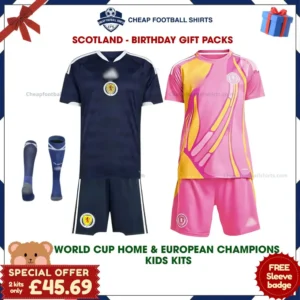 Scotland World Cup 2026 Birthday Football Kit Pack - Home & European Championship