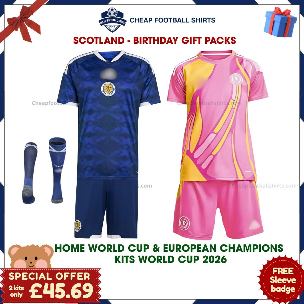 Scotland World Cup 2026 Birthday Football Kit Pack - Home & European Championship