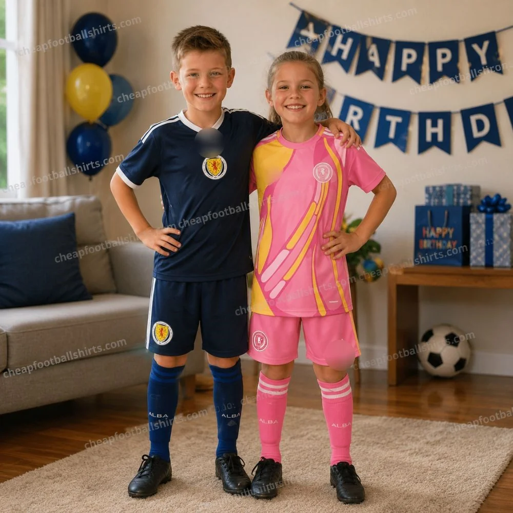 Scotland World Cup 2026 Gift Pack – Home and European Championship Kids Cheap Football Kits