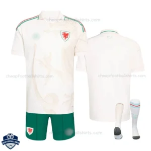 Wales World Cup 2026 Away Kids Kit with socks