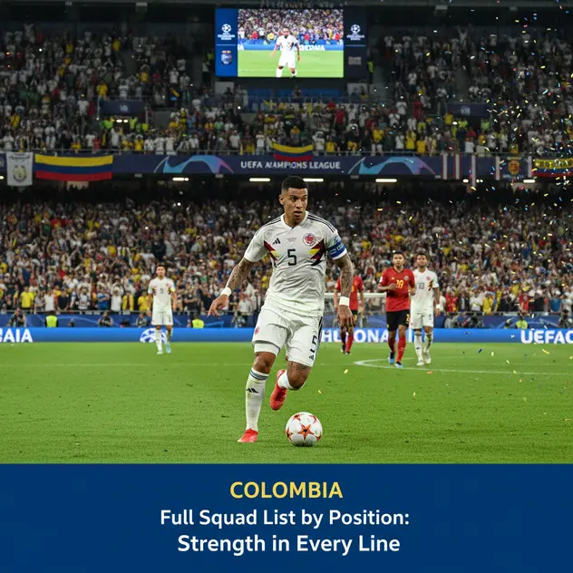 Colombia Full Squad List by Position: Strength in Every Line