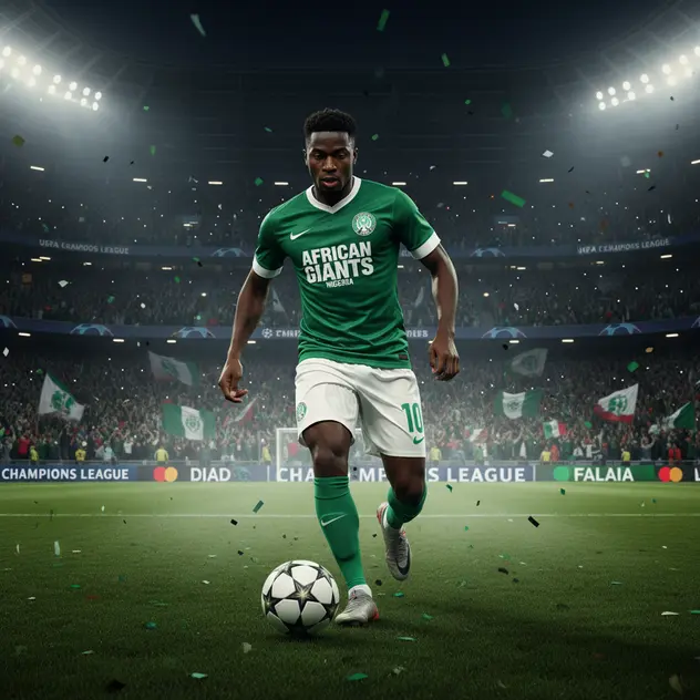 Green Football Shirt: African Giants – Nigeria