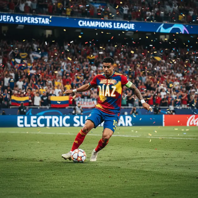 Luis Díaz (Red and Blue – Colombia’s Colors): An Electric Superstar on the World Stage