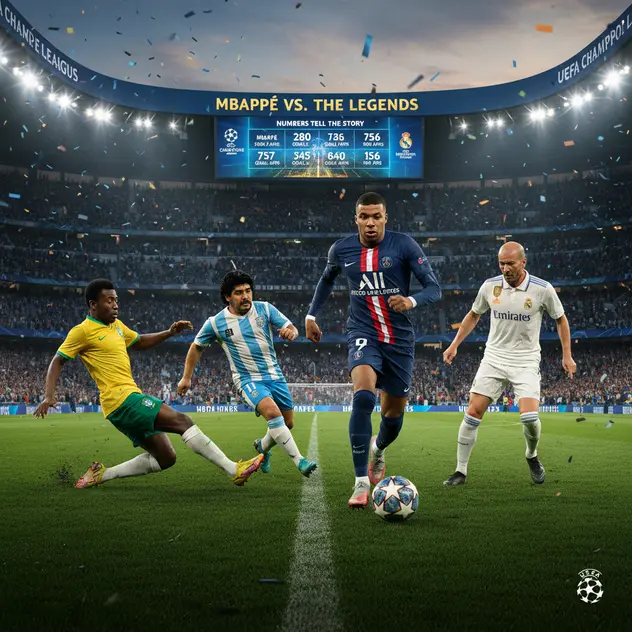Mbappé vs. The Legends: Numbers Tell the Story