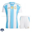 Argentina Home Kids Cheap Football Kit 2024
