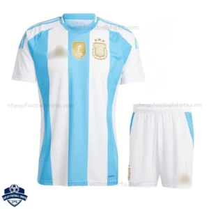 Argentina Home Kids Cheap Football Kit 2024