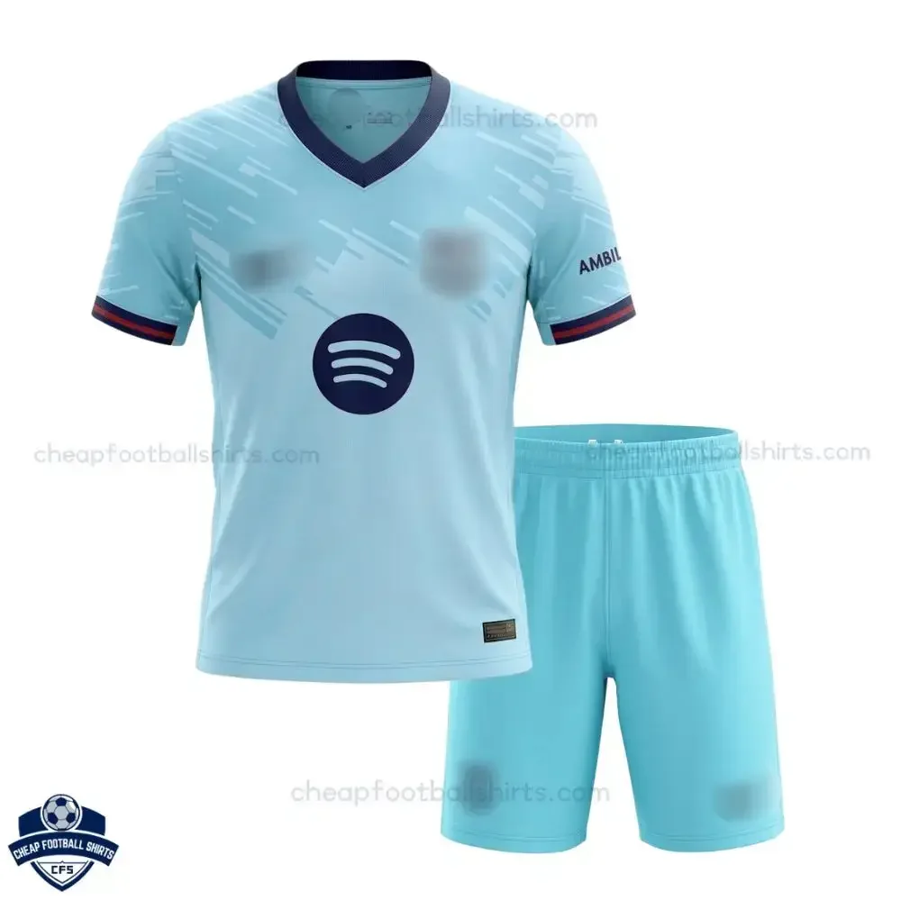 Barcelona Third Kids Cheap Football Kit 2026/27 - Front view