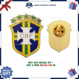 Brazil Football Pin Badge