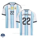 Argentina World Cup 2026 Home Men Cheap Football Shirt – L. MARTÍNEZ 22