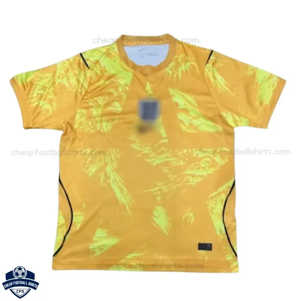 England World Cup 2026 Yellow Goalkeeper Men Cheap Football Shirt
